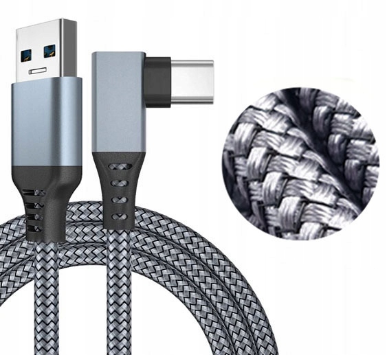 PREMIUM KABEL 6m! do OCULUS LINK SteamVR QUEST 1 2 - obrazek 3