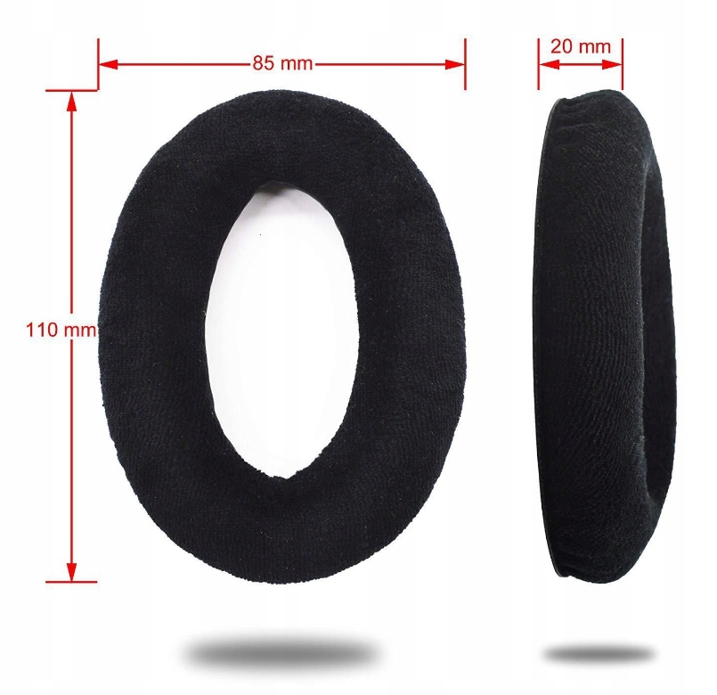 NAUSZNIKI PADY GĄBKI DO SENNHEISER Game Zero PXC350 HD380 HME95 VELVET - obrazek 4