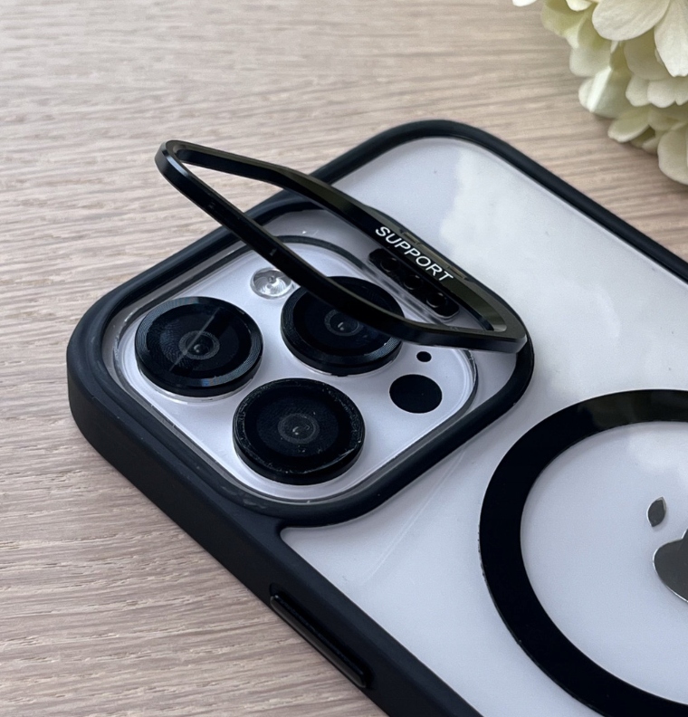 ETUI CASE DXS OBUDOWA Z MAGSAFE DO iPhone 16 Pro CZARNE + HQ SZKŁO 9H 2.5D - obrazek 7