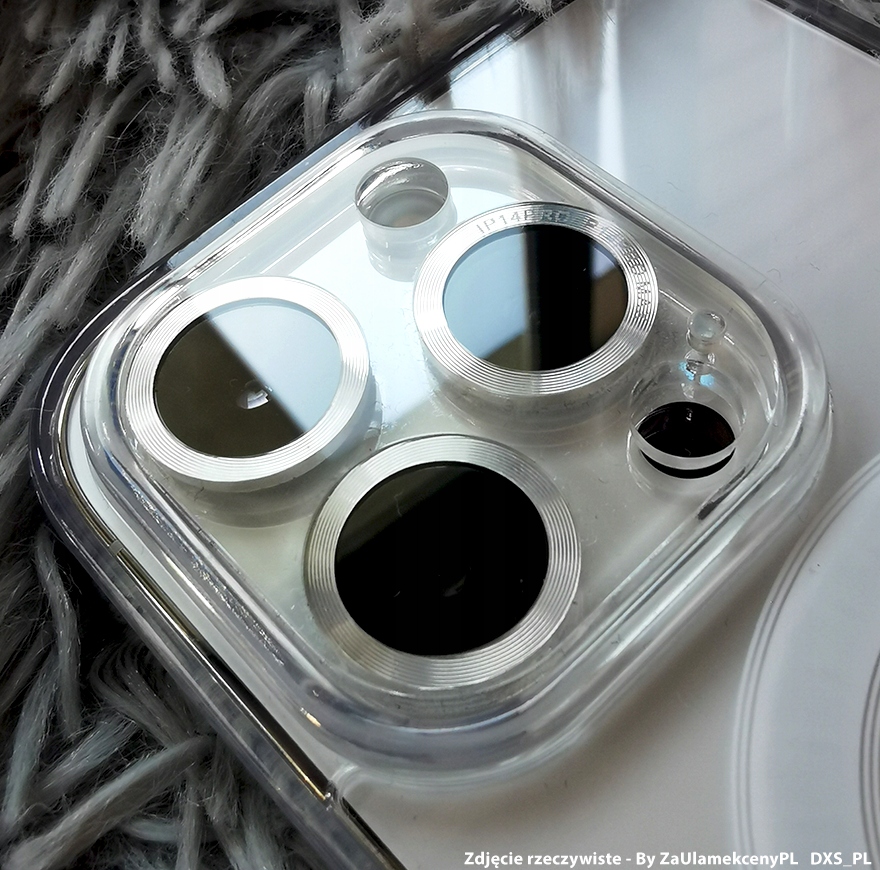 ZESTAW 3w1 ETUI MAGSAFE DO iPhone 15 Pro Max CLEAR SHOCK CASE SZKŁO WYSPA - obrazek 3