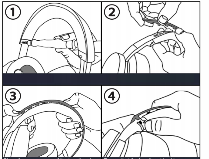 GÓRNA GĄBKA PAŁĄK OSŁONA DO SŁUCHAWEK MICROSOFT XBOX WIRELESS / WIRED - obrazek 6