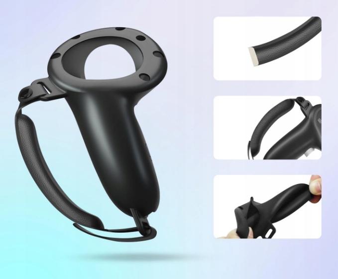 SILIKONOWE POKROWCE ETUI NA KONTROLERY + UCHWYT DO OCULUS META QUEST 3, 3S - obrazek 3