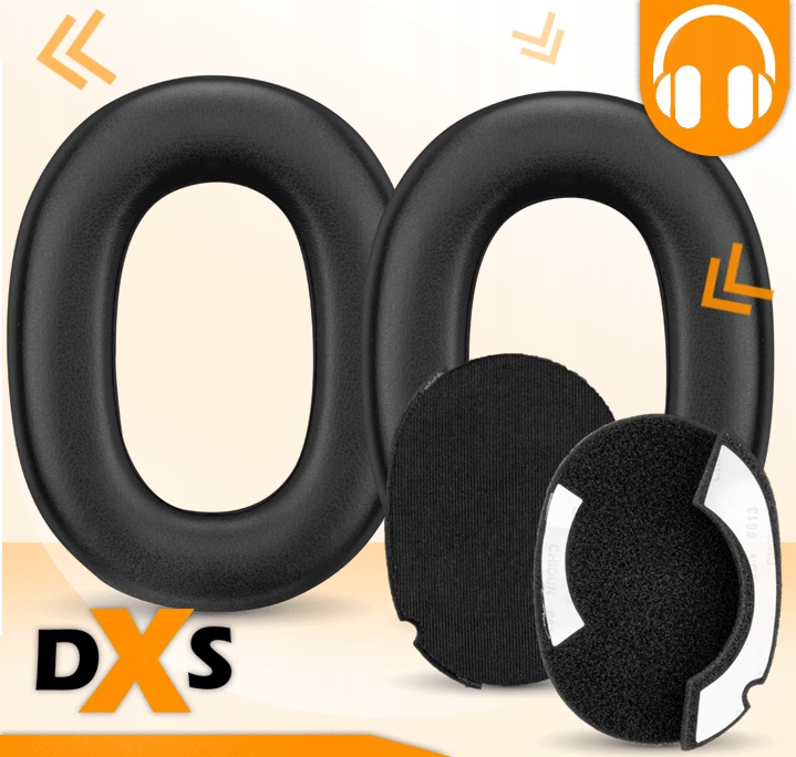 NAUSZNIKI GĄBKI PADY DXS DO SŁUCHAWEK JABRA ELITE 85H + FILTRY TAŚMA 3M - obrazek 2