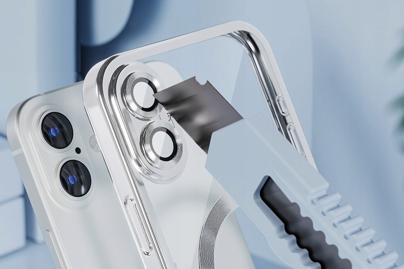 METALICZNE ETUI OBUDOWA MAGSAFE DO iPhone 16 CASE SREBRNY SILVER - obrazek 5