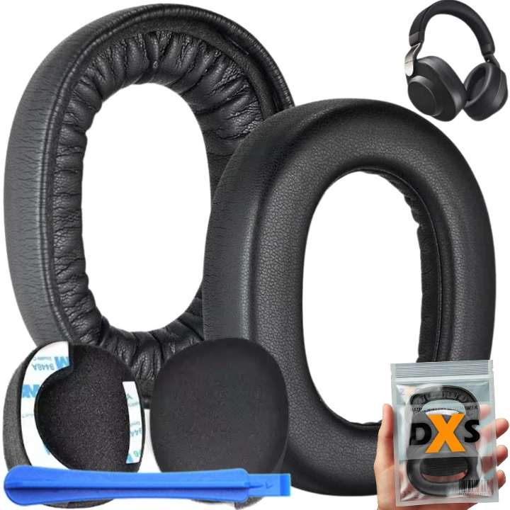 NAUSZNIKI GĄBKI PADY DXS DO SŁUCHAWEK JABRA ELITE 85H + FILTRY TAŚMA 3M