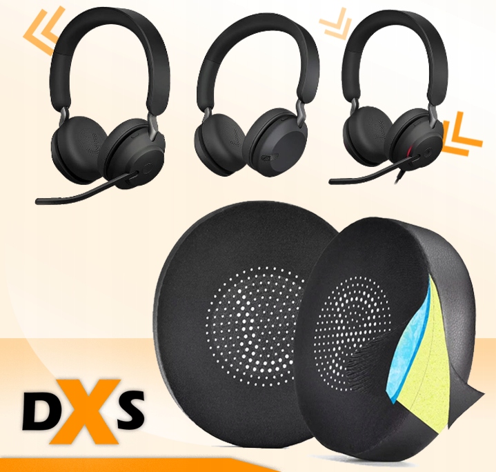 ŻELOWE CHŁODZĄCE NAUSZNIKI GĄBKI PADY DO JABRA EVOLVE2 65 MS UC, ELITE 45H - obrazek 2