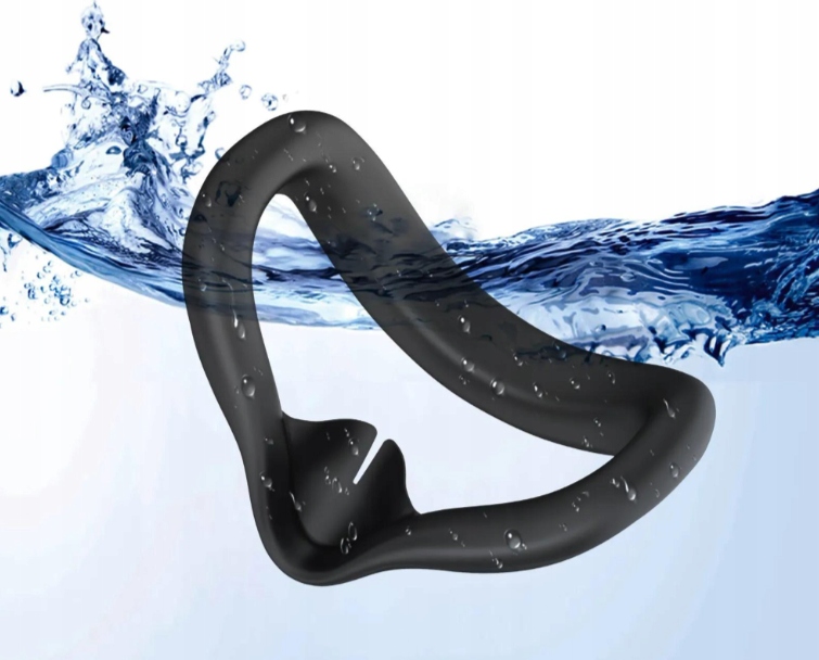 SILIKONOWA OCHRONA NA TWARZ DO META QUEST 3s CZARNA NAKŁADKA OSŁONA GOGLE - obrazek 3