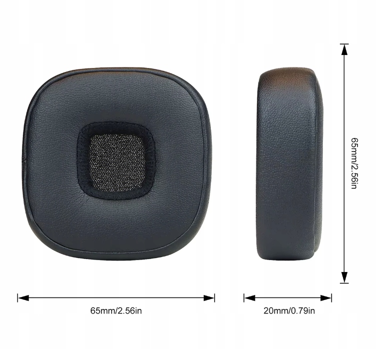 NAUSZNIKI GĄBKI PADY DO MARSHALL MAJOR 5 V BLACK CZARNE HQ JAKOŚĆ PREMIUM - obrazek 6