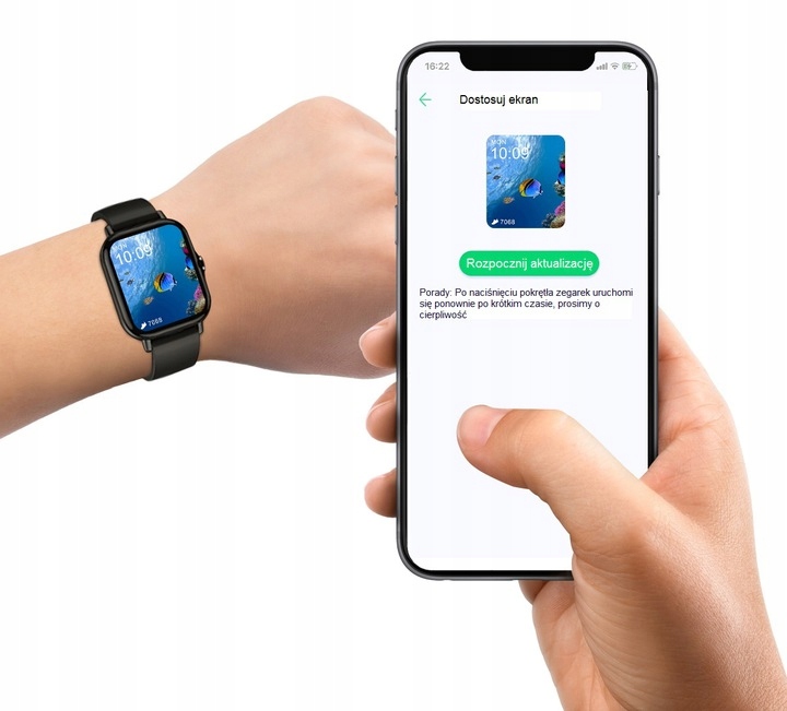 SMARTWATCH ZEGAREK ROZMOWY POWIADOMIENIA CIŚNIENIE - obrazek 9