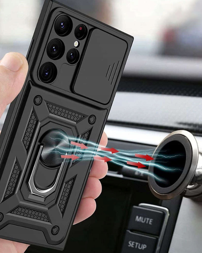 ZESTAW PANCERNE ETUI OBUDOWA CASE SHIELD DO SAMSUNG S23 ULTRA + POLIMER - obrazek 4