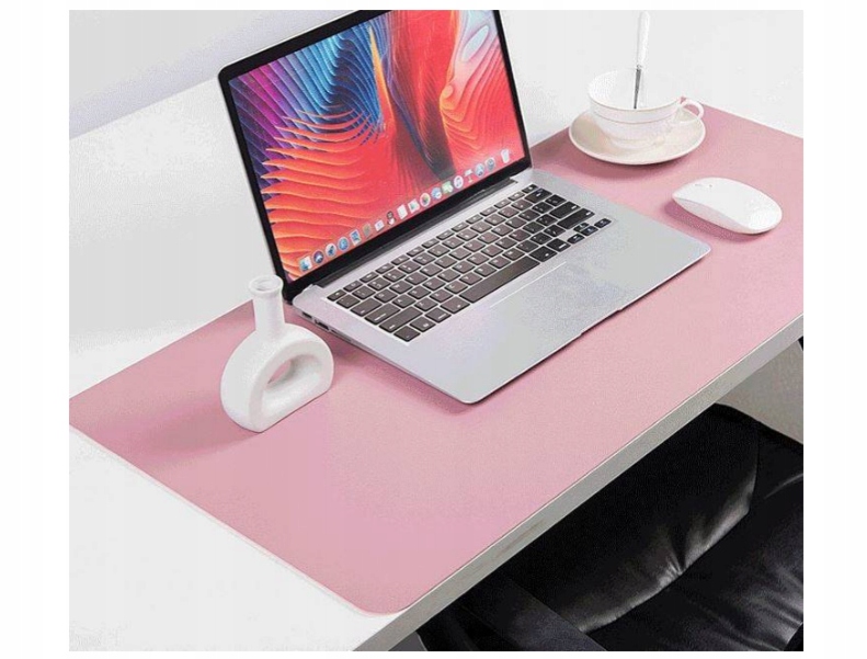 PODKŁADKA POD MYSZ, KLAWIATURĘ, RÓŻOWA XXL 90X45 - obrazek 5