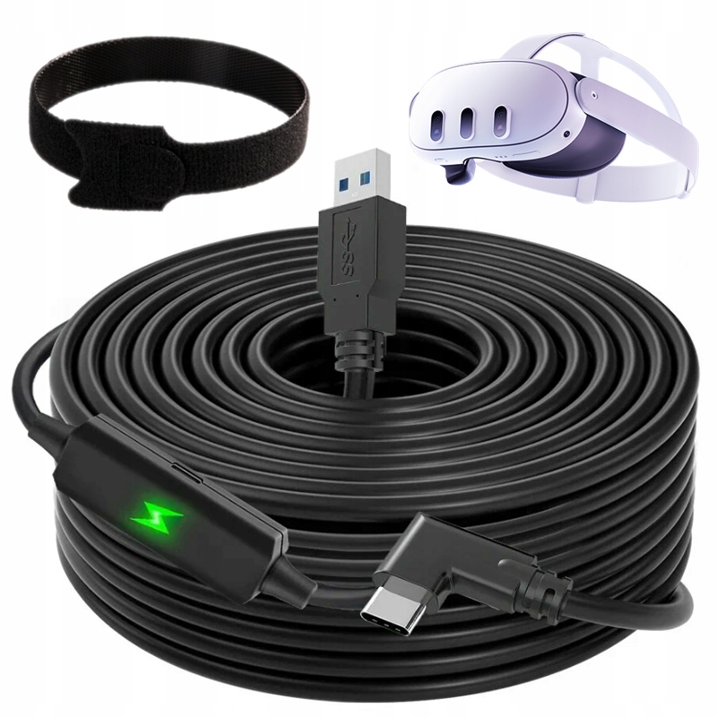 KABEL do OCULUS QUEST 3 LINK USBC 3.2 QUEST 1 QUEST 2 HIGH SPEED 5G + POWER