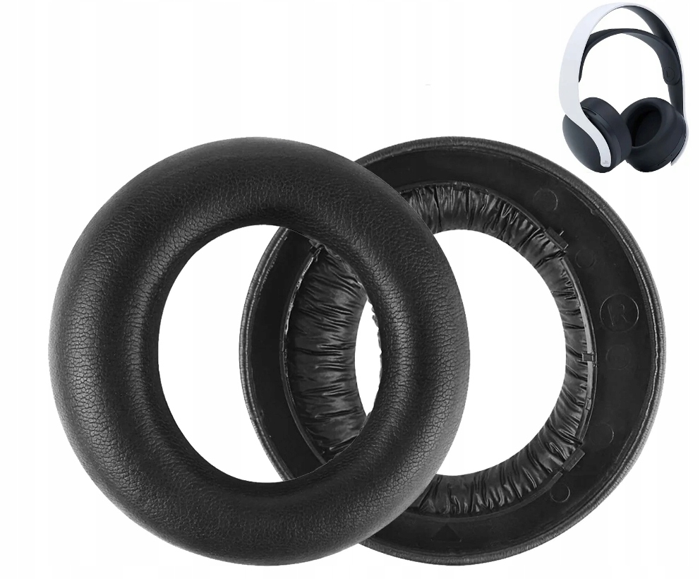 NAUSZNIKI PADY GĄBKI DO SONY PS5 PULSE 3D WIRELESS PS5 CZARNE HQ - obrazek 3