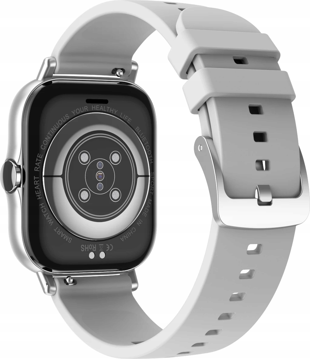 SMARTWATCH ZEGAREK MĘSKI DAMSKI ROZMOWY SREBRNY - obrazek 5