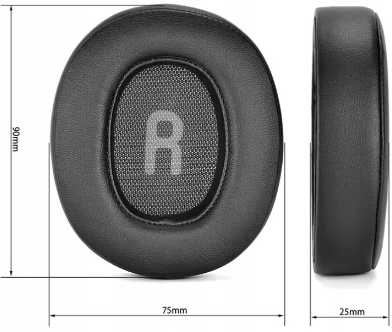 NAUSZNIKI GĄBKI PADY DO JBL TUNE 700BT 710BT 720BT 750BTNC CZARNE - JAKOŚĆ! - obrazek 4