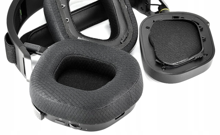 NAUSZNIKI GĄBKI PADY DO SŁUCHAWEK CORSAIR HS80 RGB GRUBE HQ - obrazek 3