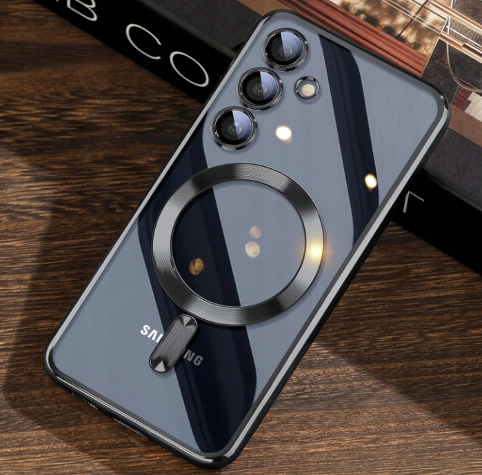 METALICZNE ETUI OBUDOWA MAGSAFE DO SAMSUNG S24 CASE GOLD ZŁOTE + POLIMER - obrazek 7