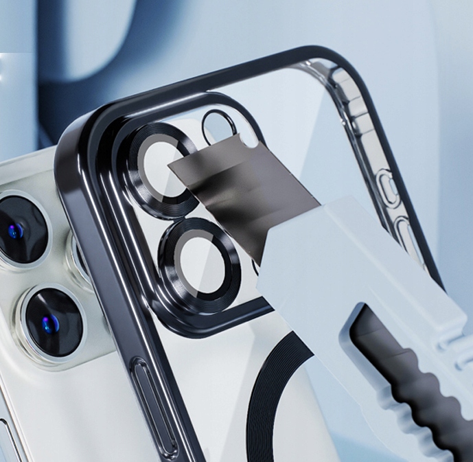 METALICZNE ETUI OBUDOWA MAGSAFE DO iPhone 16 Pro Max CASE CZARNY BLACK - obrazek 5