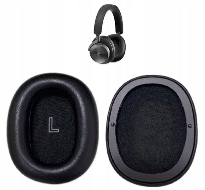 NAUSZNIKI GĄBKI PADY DO SŁUCHAWEK Bang & Olufsen H95 ANC SKÓRA CZARNE - obrazek 2