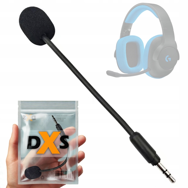 DXS MIKROFON DO SŁUCHAWEK LOGITECH G233 / G433 / G Pro JACK 3.5MM GAMING