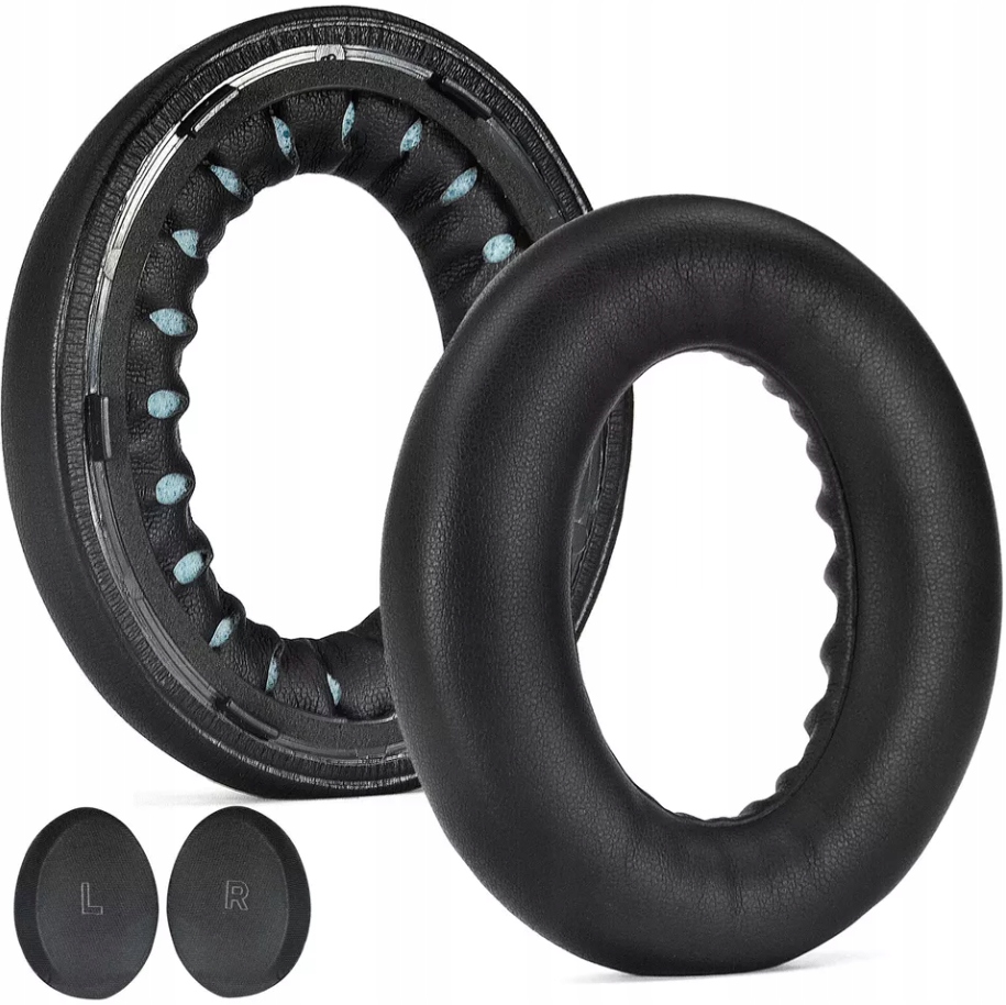 NAUSZNIKI GĄBKI PADY DXS DO SŁUCHAWEK BOSE QC ULTRA - CZARNE - Taśma TESA - obrazek 3