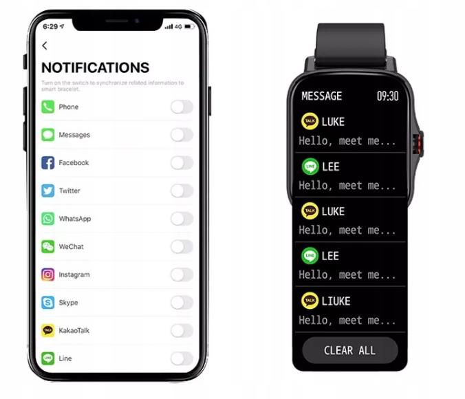 SMARTWATCH MĘSKI DAMSKI ZEGAREK ROZMOWY CZARNY PL - obrazek 15