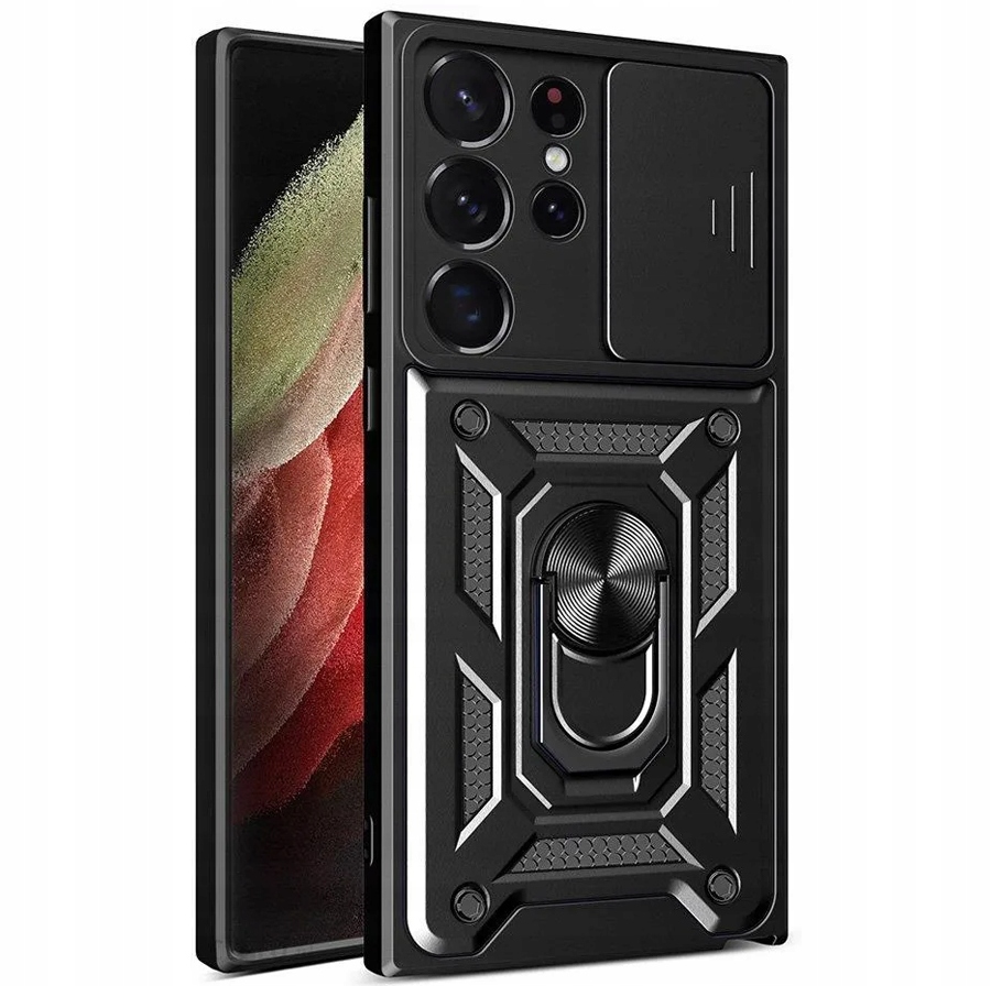 ZESTAW PANCERNE ETUI OBUDOWA CASE SHIELD DO SAMSUNG S23 ULTRA + POLIMER - obrazek 3