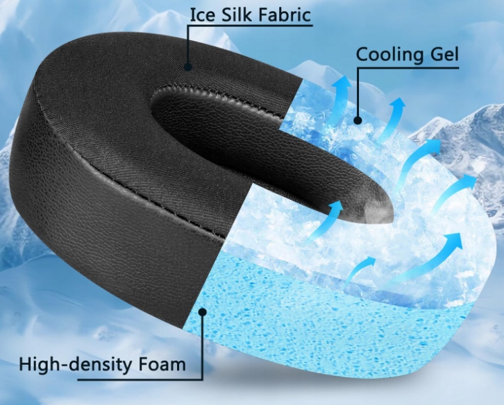 ŻELOWE CHŁODZĄCE NAUSZNIKI GĄBKI PADY DO JBL TUNE 700 710 720 750 760 BT NC - obrazek 7