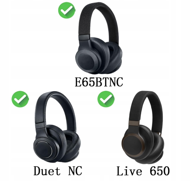 ŻELOWE NAUSZNIKI PADY DO JBL LIVE 650 BTNC 660 E65 LIVE650BT CHŁODZĄCE HQ - obrazek 7