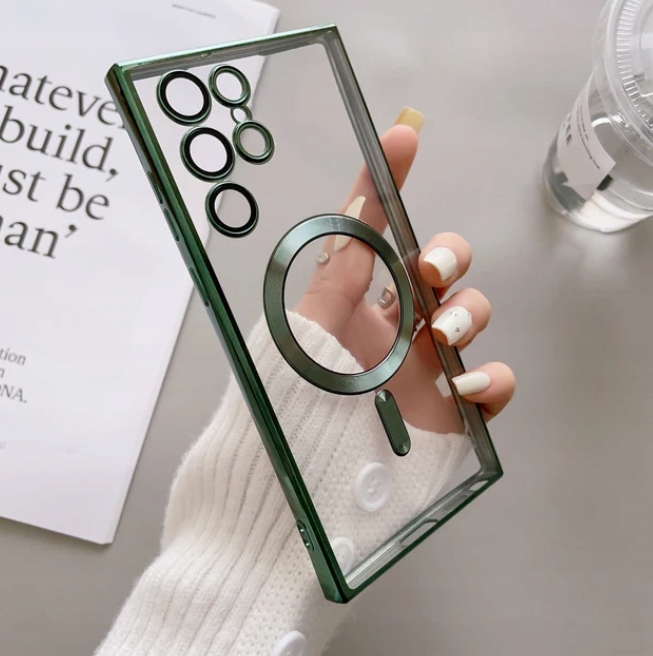 METALICZNE ETUI OBUDOWA MAGSAFE DO SAMSUNG S23 CASE GOLD ZŁOTE + POLIMER - obrazek 9