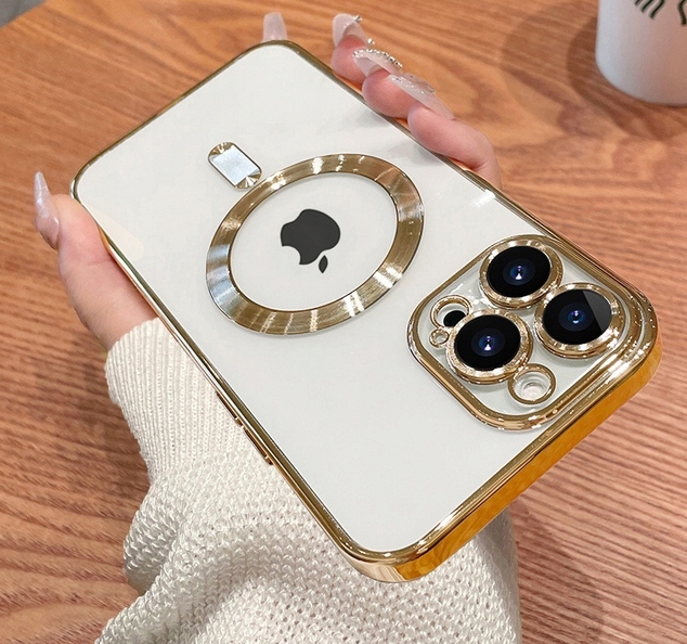 ETUI OBUDOWA CASE DO IPHONE 13 PRO ZŁOTY MAGSAFE - obrazek 3