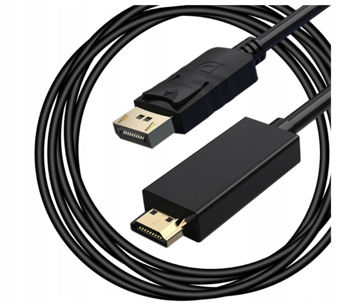 KABEL DISPLAYPORT DO HDMI 1,8 M DP DISPLAY PORT 4K - obrazek 2