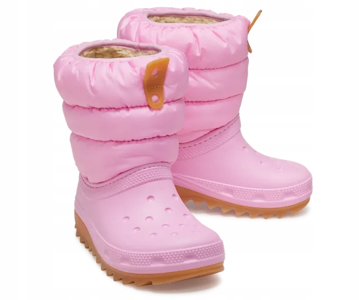 Crocs Śniegowce Dziecięce Buty Zimowe Classic Neo Puff 207683 Boot 22-23