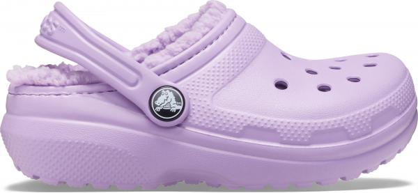 Dziecięce Ocieplane Buty Klapki Chodaki Crocs Classic Lined Clog 27-28