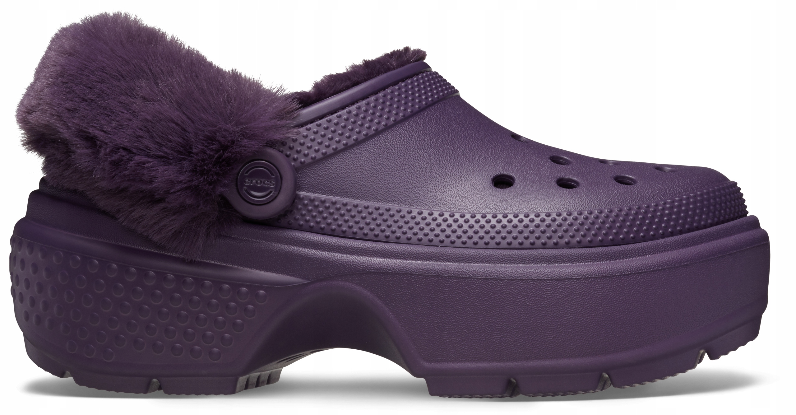 Crocs Damskie Ocieplane Chodaki Buty Platforma Stomp Lined Clog 42-43