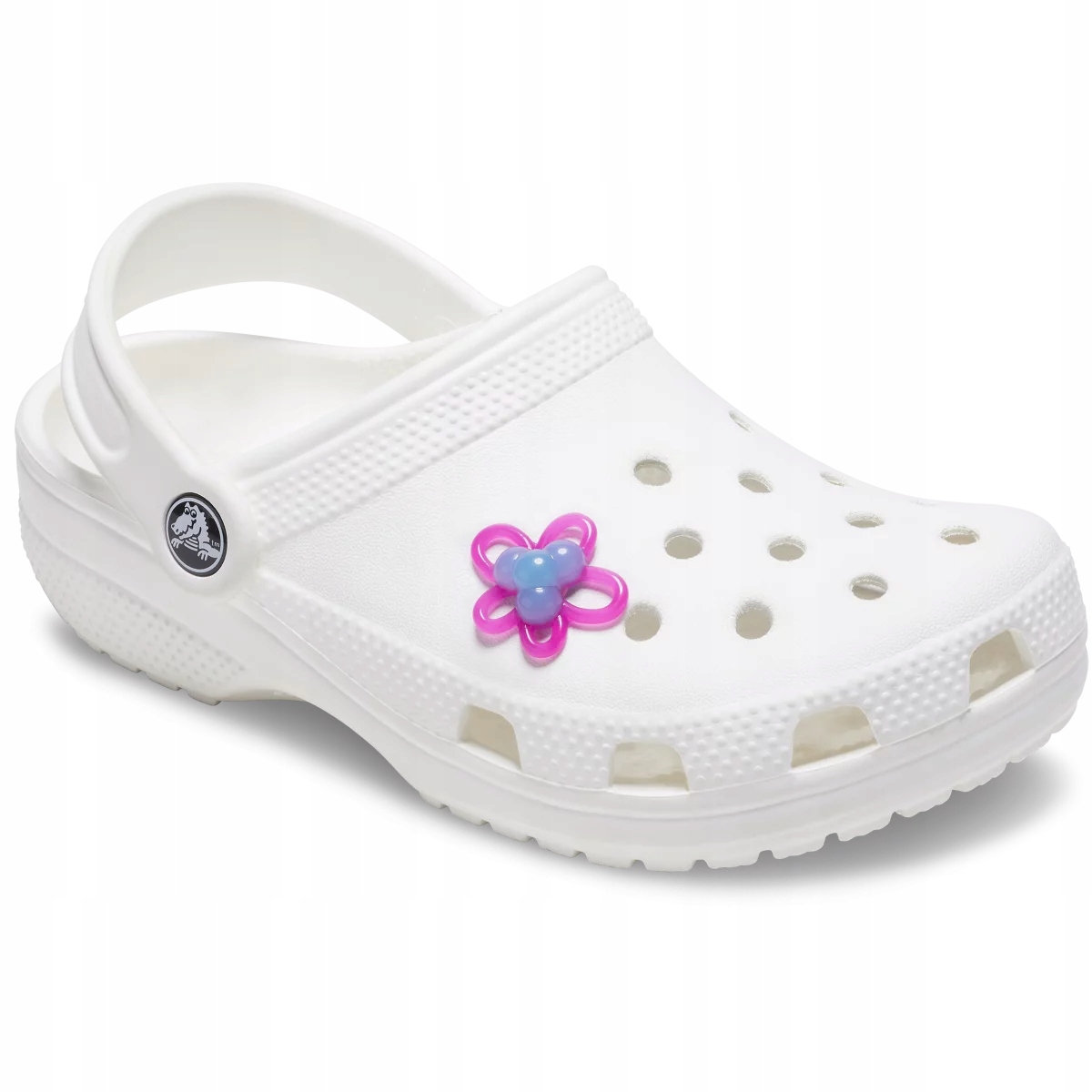 Crocs Przypinka Ozdoba Pin Charms Jibbitz Do Butów Purple Bloom