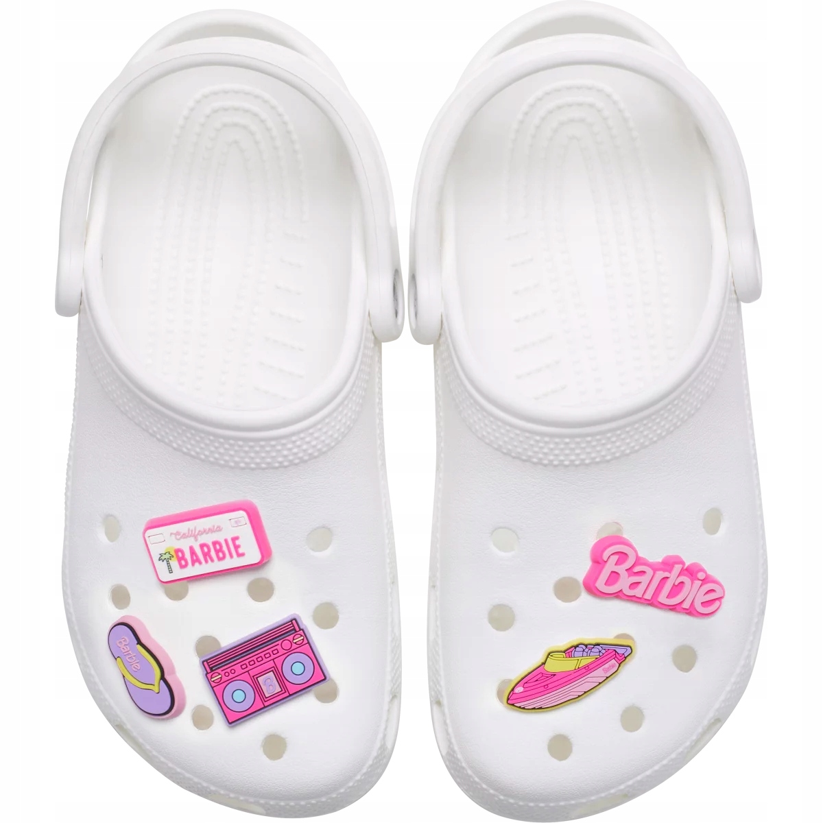 Crocs Przypinki Ozdoba Jibbitz Piny Charms Do Butów Barbie Retro 5 Pck