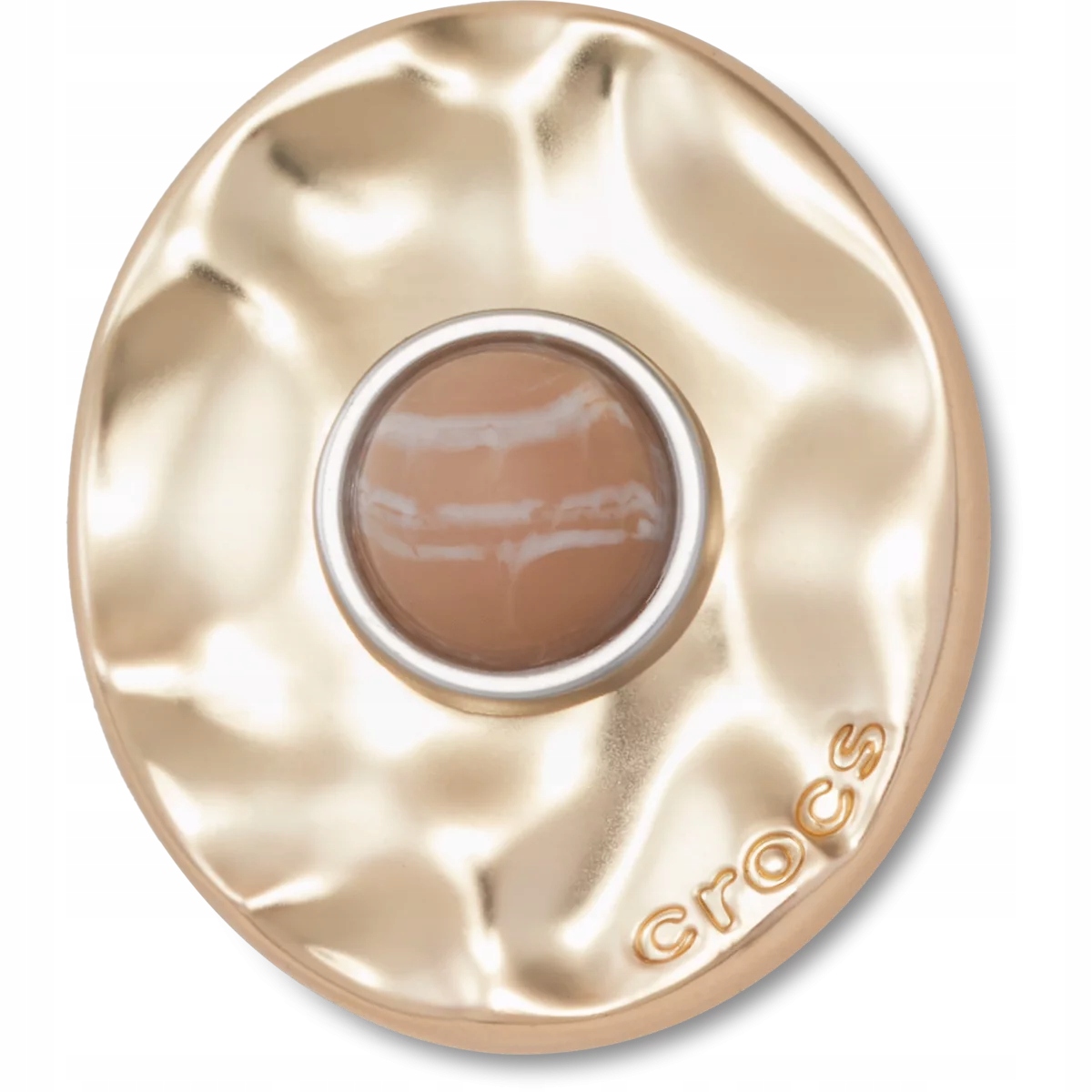 Crocs Przypinki Jibbitz Piny Do Butów Gold Distressed Stone