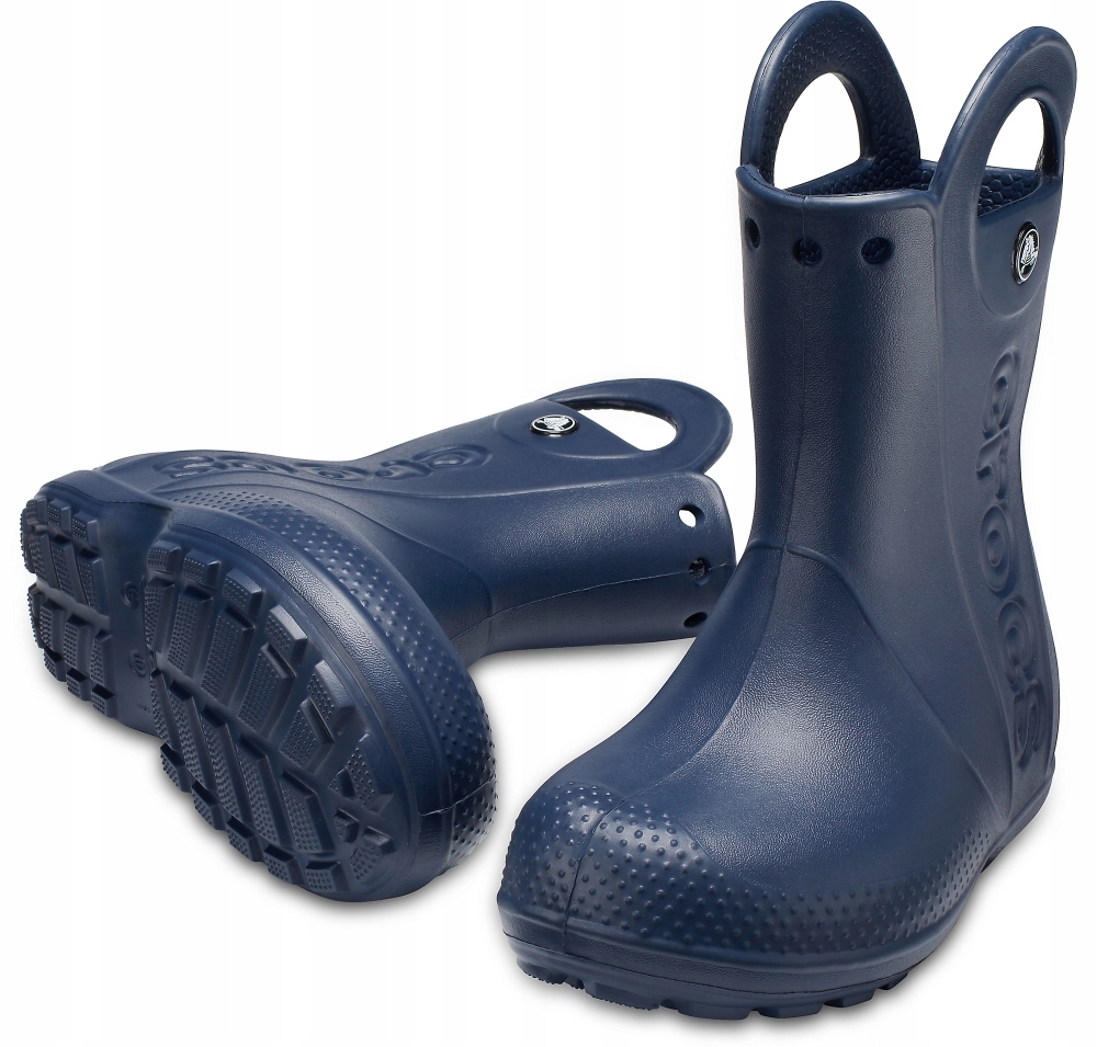 Dziecięce Lekkie Kalosze Gumowce Crocs Handlle Rain 12803 Boot 23-24