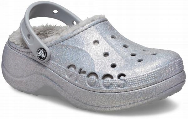 Damskie Ocieplane Chodaki Buty Crocs Baya Platform Lined 210451 Clog 37-38