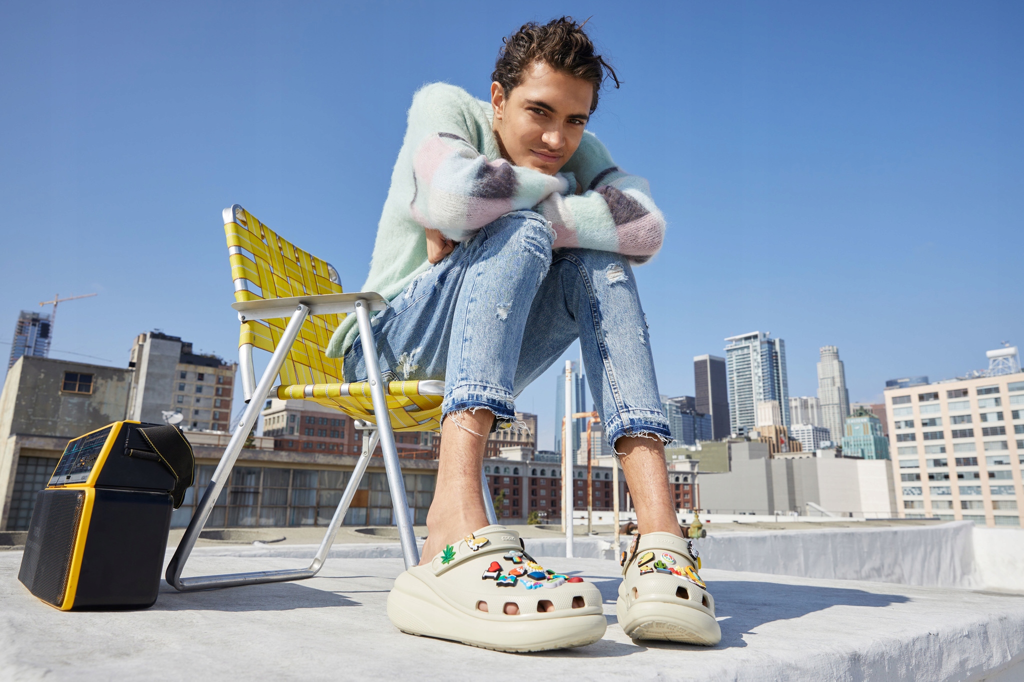 Męskie Buty Chodaki Platforma Crocs Classic Crush Clog 42-43