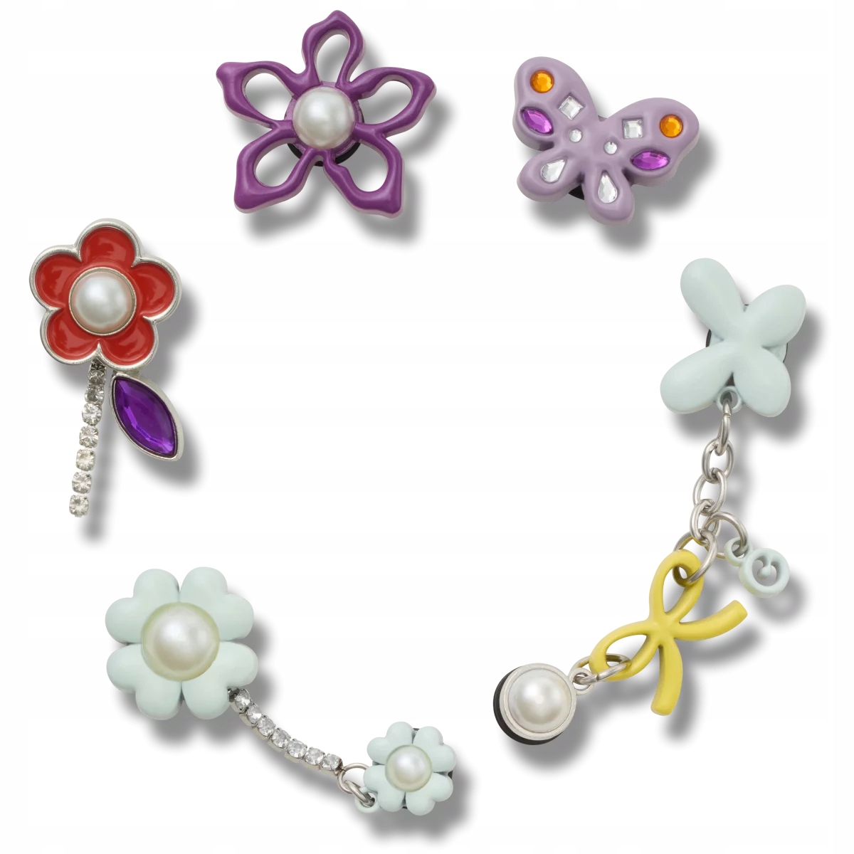 Crocs Przypinki Ozdoby Piny Charms Jibbitz Meta Mix 5pc