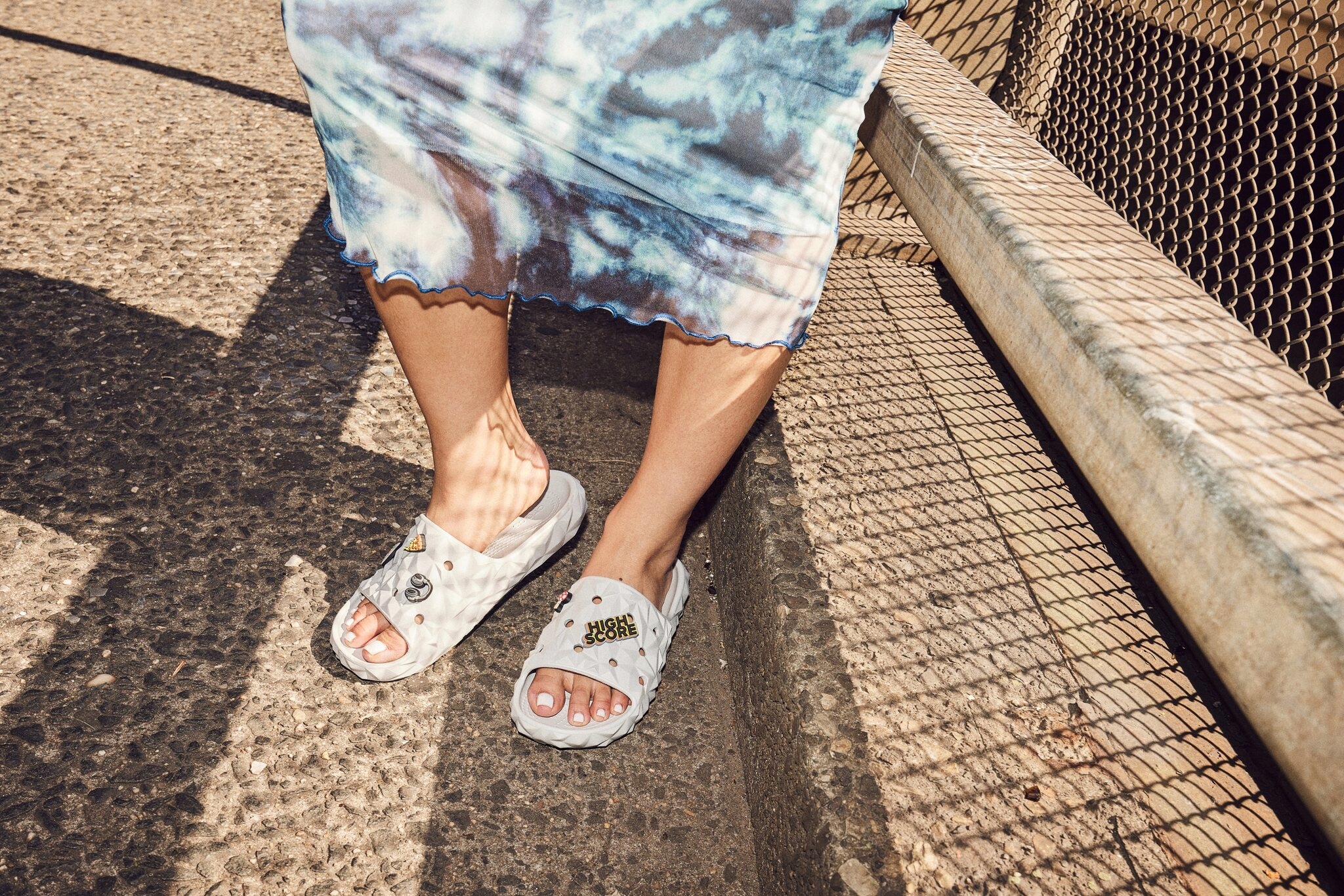 Męskie Buty Klapki Crocs Classic Geometric V2 209608 Slide 43-44