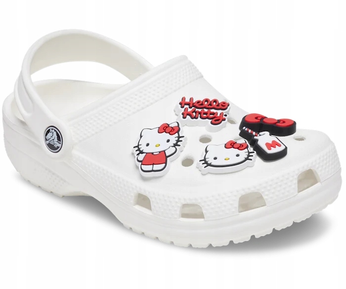 Przypinki Ozdoby Jibbitz Charms Piny Do Butów Crocs Hello Kitty 5 Pack