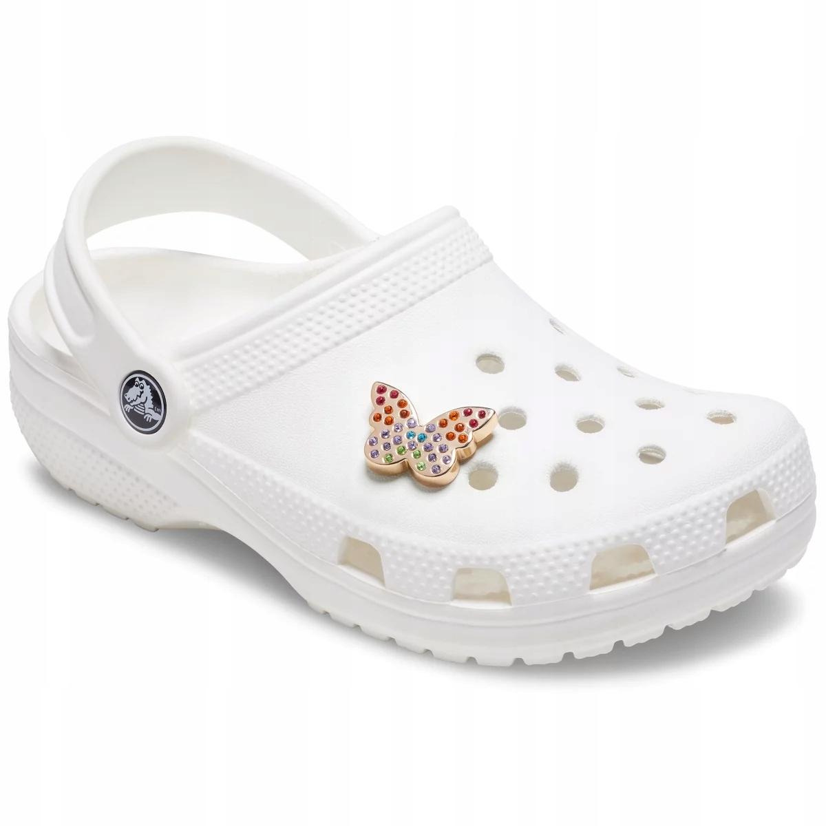 Przypinka Crocs Jibbitz Pin Do Butów Crocs Gold Rainbow Encrstd Butterfly