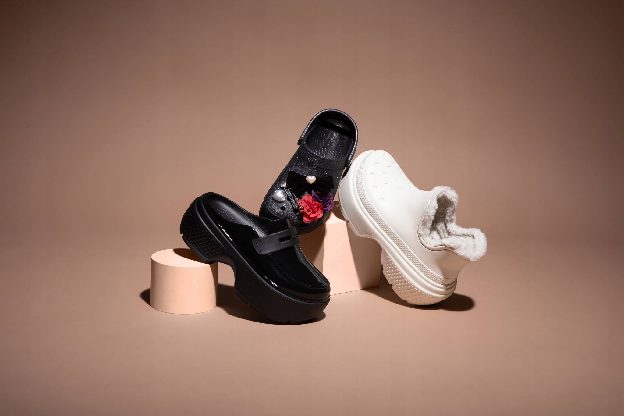 Crocs Damskie Ocieplane Botki Na Platformie Stomp Lined Shorty Boot 37-38