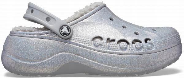 Damskie Ocieplane Chodaki Buty Crocs Baya Platform Lined 210451 Clog 37-38