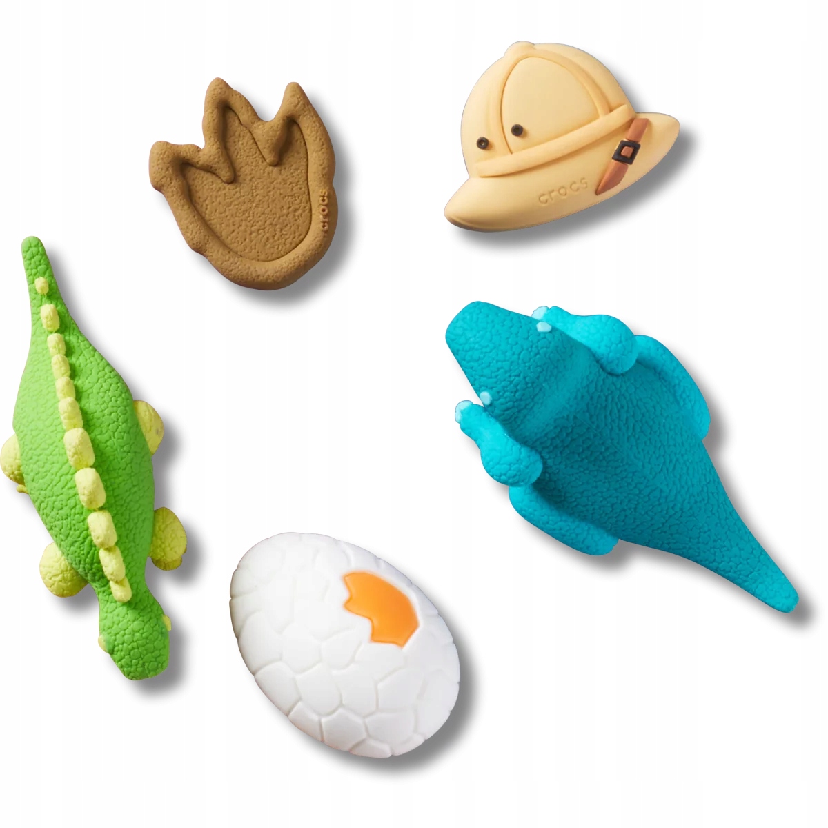 Crocs Przypinki Ozdoby Piny Charms Jibbitz 3D Dinosaur Adventure 5pc