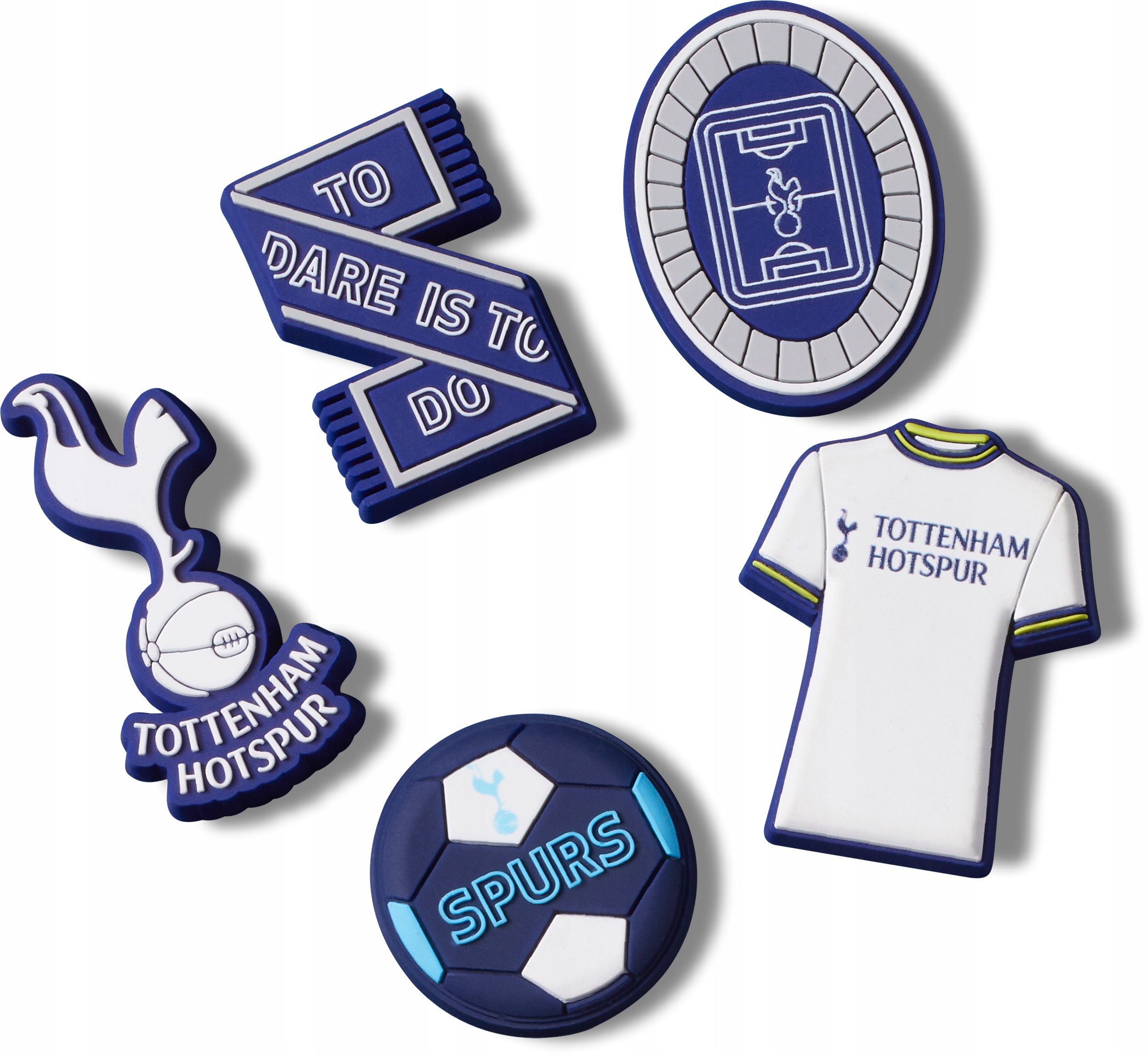 Przypinki Ozdoby Jibbitz Piny Do Butów Crocs Tottenham Hotspur 5pc