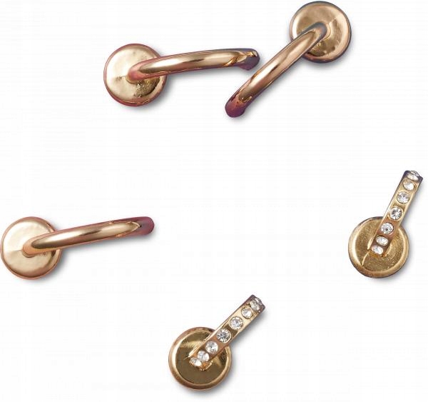 Przypinki Crocs Jibbitz Ozdoby Do Butów Summer Nostalgia Gold 5 Pack